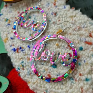 Boucles d'oreilles - rondes Love Live